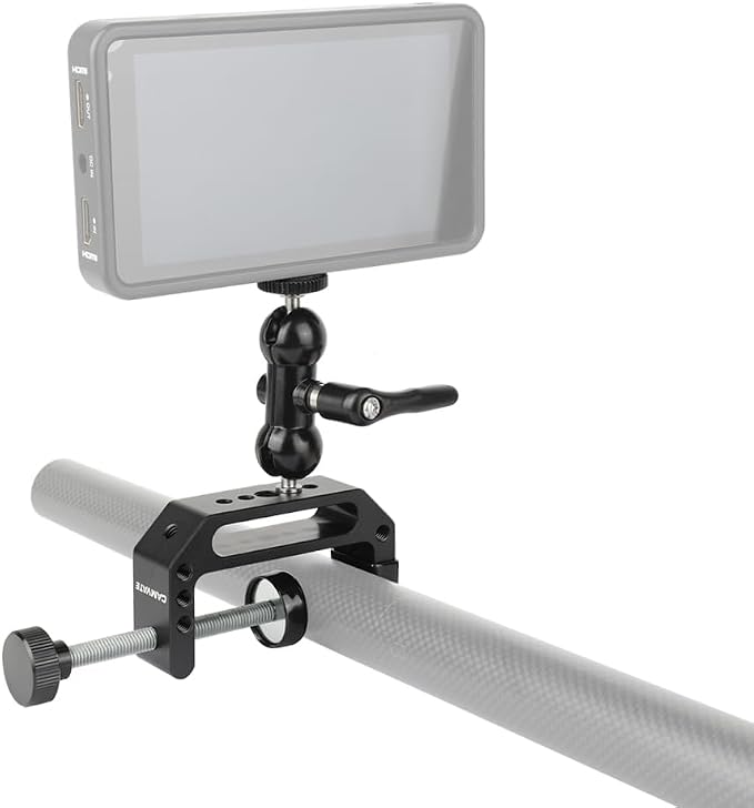 CAMVATE C Clamp with 1/4"-20 Mini Ball Hand for Monitor Led Light Accessory | Jaw open 65mm - Image 5