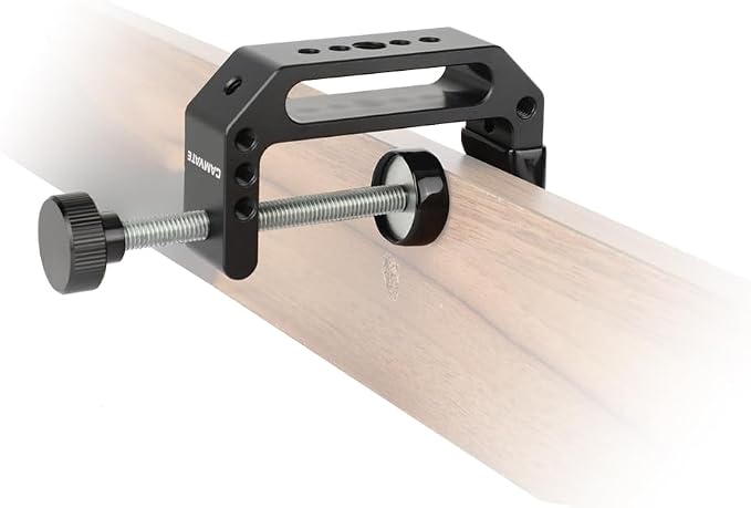 CAMVATE C Clamp with 1/4"-20 & 3/8"-16 Thread Hole for Photographic | Aluminum,Small+Large - Image 3