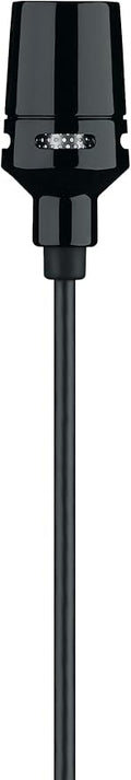 Shure Centraverse CVL Lavalier Condenser Microphone - Black | Cardioid clip-on lavalier mic with TA4F (TQG) connector for Shure wireless bodypacks; hands-free presenting by Shure