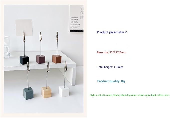 6-pcs Creative DIY Decoration for Accessories, Photo Clip Holder, Home Decoration Accessories, Suitable for Birthday Parties, Family Gatherings, Christmas Decoration, Wedding Digital Card Display - Image 7