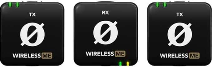RØDE Wireless ME Dual Set Ultra-Compact Wireless Microphone System with Built-in Microphones, GainAssist Technology and 100m Range for Filmmaking, Interviews and Content Creation (Black) - Image 3