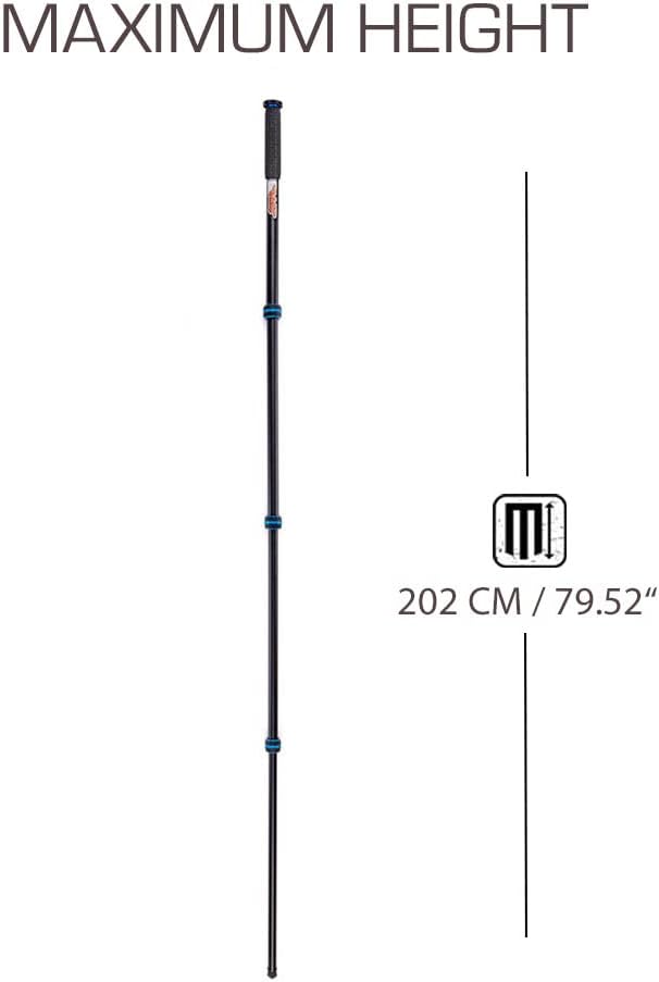 3 Legged Thing Punks Trent 2.0 Monopod - Lightweight Magnesium Alloy Camera Monopod with Multiple Uses for Heavy Equipment (TRENTBLUE2.0) - Image 2