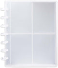 Clear Discbound Pocket Sleeves 7 Disc Sheet Protectors 20 Inner Pages PP 2.6x3.5 Pockets PET Cover Photo Card Protector Binder Album (4 Pocket - 7 Disc) by MEIYITIAN