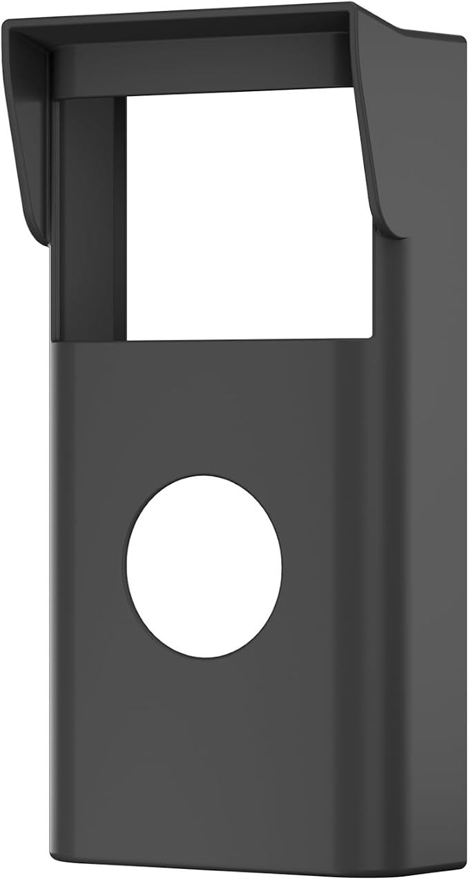 Silicone Case for Ring Video Doorbell 2nd Gen (2020 Release) | Weatherproof Ring Doorbell Cover with Sun Glare Visor, UV & Heat Resistant Accessories – Black - Image 8