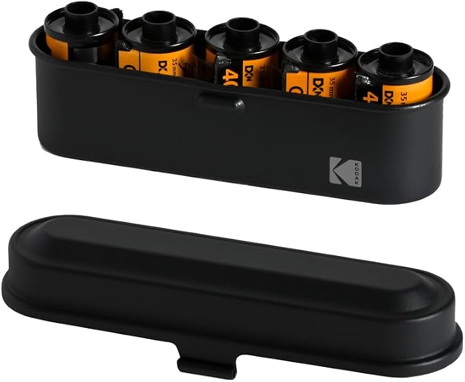 Kodak Steel 35mm FIlm Roll Case, Holds 5 Rolls (All Black) - Image 8