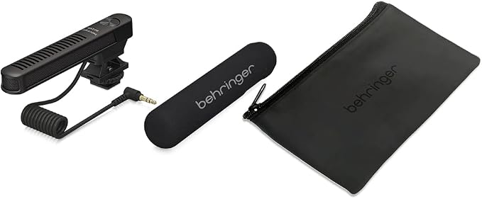 Behringer GO CAM Shotgun Microphone Wired Professional Camera Mic for Podcast Interviews Vlogs Live Streaming Audio Recorder, Black - Image 8