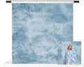 Kate 8x8ft Light Blue Abstract Backdrops for Photoshoot Blue Textured Portrait Background Old Master Photo Studio Props by KateBackdropforPhotography