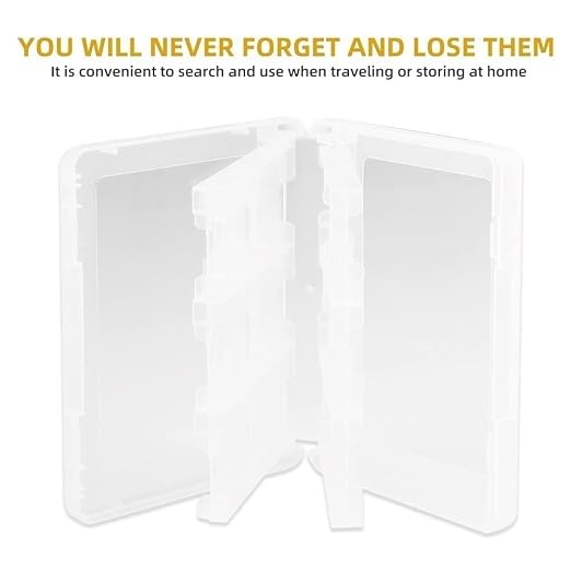28-in-1 PP Game Card Case Holder - for Nintendo 3DS/DSL/DSI/LL, Cartridge Storage Box with 22 Slots + SD/TF Card Holders + Stylus Organizer(White) - Image 4