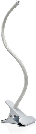 Indoor Outdoor Security Camera Flexible Clip Mount, White | Universal 1/4"-20 threaded clamp bracket, fits Ring/Blink/Wyze/Arlo and more, 40cm adjustable gooseneck arm by Holicfun