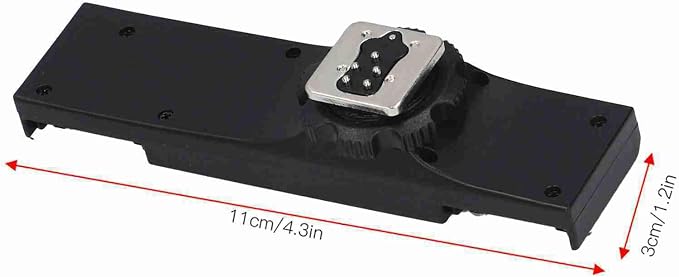 Hot Shoe Splitter, Multifunctional Hot Shoe Flash Light Bracket, Hot Shoe Mount Plate Adapter, High Loading Accessories for Camera Camcorder (for) - Image 3
