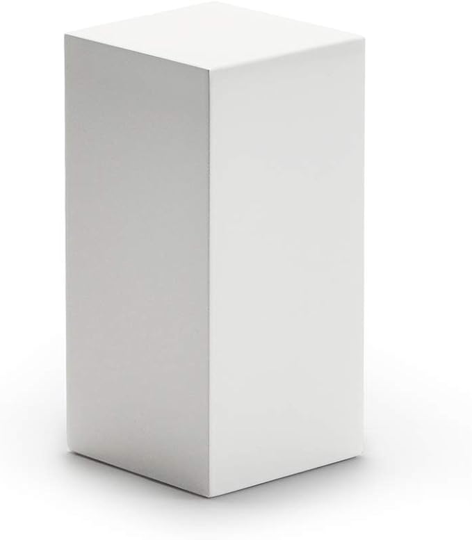 Oirlv Small White Display Riser for Jewelry,Cute Trophy Base for Showcase | Great for Photography or Display Scenarios.Making Items Look Better in Photos, Displays or Home Decor,1.97"x1.97"x3.94" by Oirlv