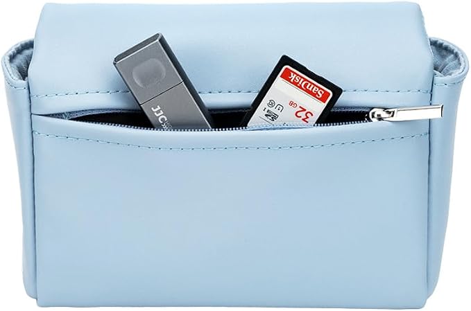 KIWIFOTOS PU Leather Camera Case for Fuji X100VI X100F PowerShot V1 | without strap, Fits for X100VI/X-E5+23/27mm lens & PowerShot V1. Soft magnetic flap, rear zipper pocket - Image 8