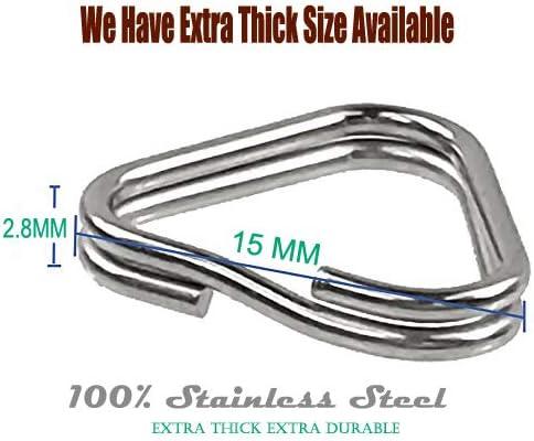 Foto&Tech 4 Pieces Lug Ring Camera Strap, Triangle Split Ring Hook, Compatible with Fujifilm Lecia Nikon Canon Sony Olympus Pentax Panasonic SLR RF Mirrorless Camera (Regular) - Image 5