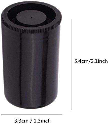 Golden Pearl 35mm Caliber Plastic Film Canisters -20pcs（Black ） - Image 2