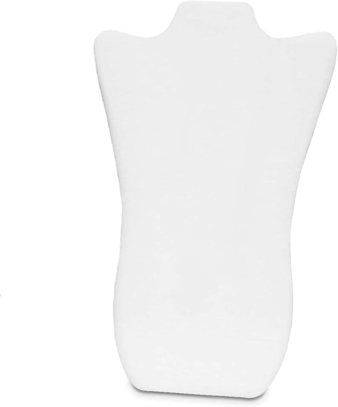 RJ Displays Jewelry Display for Vendors, Velvet Necklace Display Stand Holder, Jewelry Stand Necklace Holder for Vendors. Jewelry Display Stand 14” H. (White) - Image 9