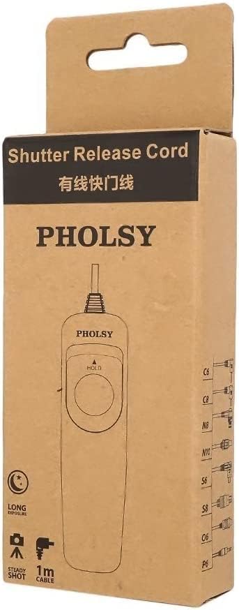 PHOLSY P6 Shutter Remote Control Cable Release Cord for Panasonic | Compatible with Panasonic S5 S1H S1R S1 G95 G91 FZ10002 G9 GH5 G85 G81 GX8 GX7 GH4 FZ2500 FZ1000 FZ300 FZ200 DMW-RSL1, RS2 - Image 5