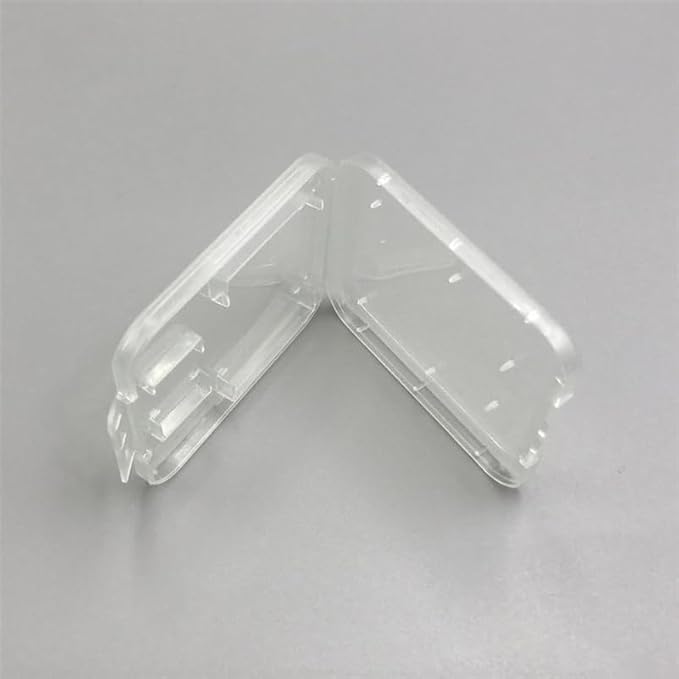 Garneck 20 pcs Card Cases Plastic Transparent Memory Card Storage Case Holder for and T-Flash Cards Clear Lightweight Portable Organizer for Camera and Computer Accessories - Image 5