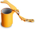ZVZKC Leather 35mm Film Case Keychain, 35mm Film Holder Film Canisters with Caps for Film Photography & Gifts, H 1.96inch / 5cm (Yellow) by ZVZKC