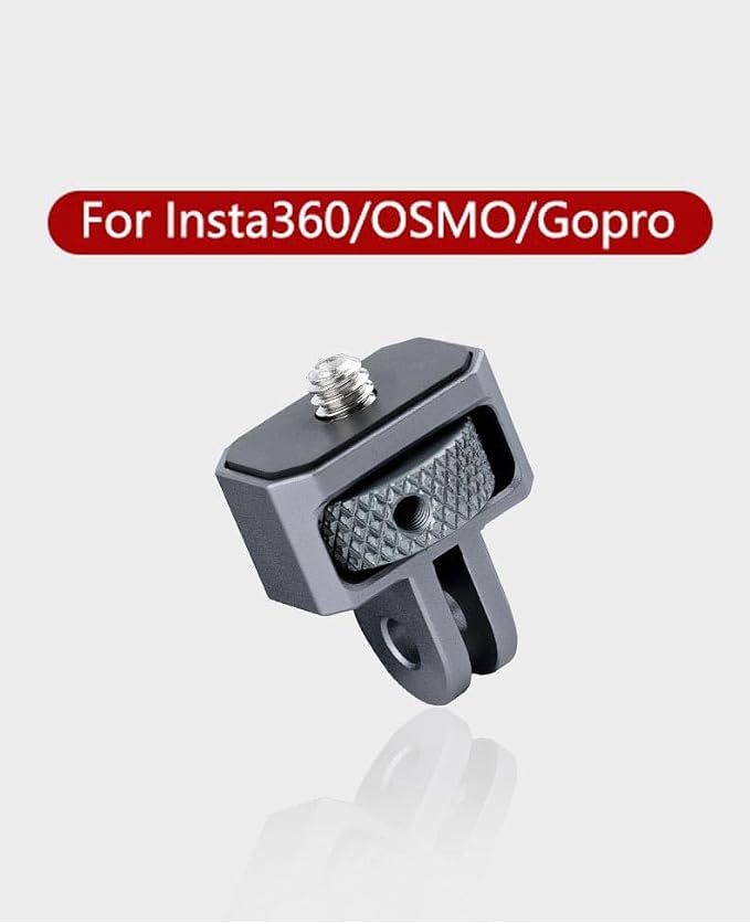 Aluminum Camera Tripod Adapter 1/4"-20 Conversion Adapter Mounts Compatible with Gopro Action Cameras Insta360 and Other Standard 1/4 Accessories, Quarter Inch Mount Adapter (Type CC) - Image 9