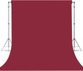 Burgundy Photography Backdrop for Photoshoot, Fabric 10x10ft | Versatile Studio Photo Backgrounds, Non Reflective, Easy to Use, for Portraits, Product, Party, Video Creation by TERSUM