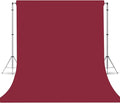 Burgundy Photography Backdrop for Photoshoot, Fabric 6x9ft | Versatile Studio Photo Backgrounds, Non Reflective, Easy to Use, for Portraits, Product, Party, Video Creation by TERSUM