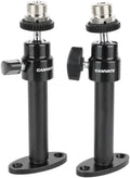 CAMVATE Wall Mount Bracket with 1/4-20 Female to 5/8-27 Male Mic Screw/2 PCS by CAMVATE
