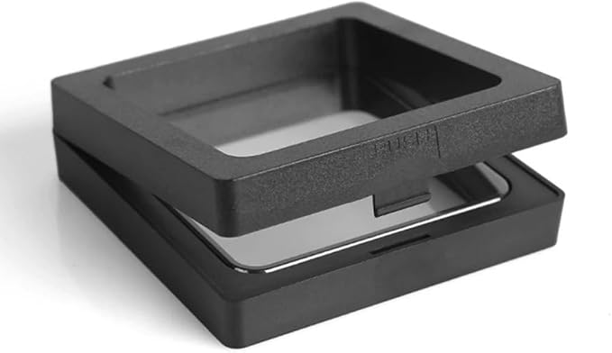 20 Pcs Coin Holder Challenge Coin Display 3D Floating Display Case for AA Coin Jewelry Challenge Coin Medal Antique Rock Gem 2.75 x 2.75 x 0.8 inch Black and White - Image 3