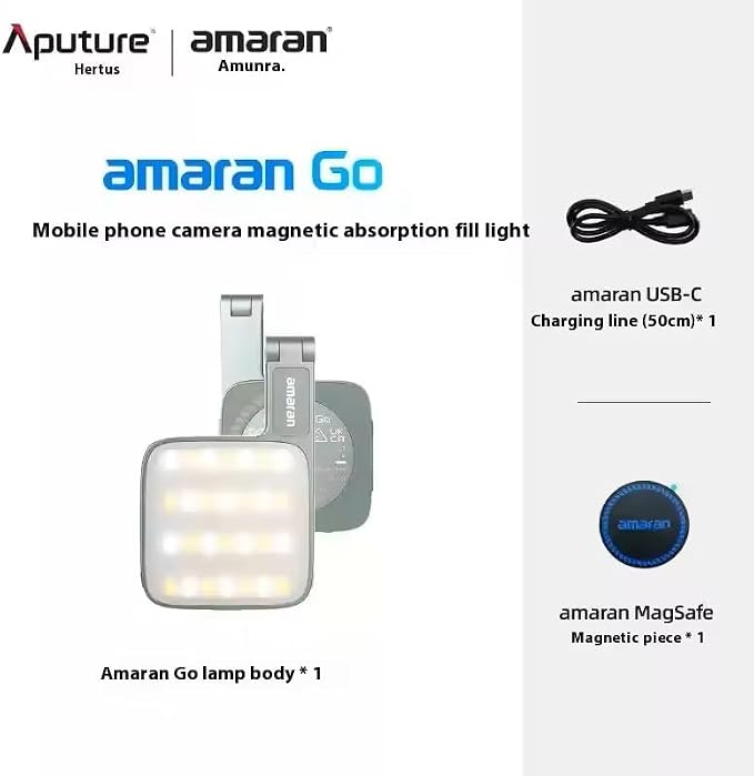 Amaran Go Magnetic Selfie Phone Light,Dual LED Light Source (White) | with Adjustable Mirror Light CCT 2700K-6500K,Rechargeable for Selfie,Makeup,Video Conference,TikTok,for iPhone & Android - Image 9