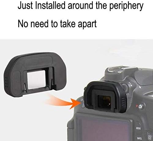 ULBTER EB Eyepiece Eyecup for Canon EOS 90D/80D/70D/60D/50D/40D/20D [2Pack] | Viewfinder Eye Cup for Canon 5D Mark II/5D Mark I/6D Mark II/6D Mark I with Hot Shoe Cover - Image 4