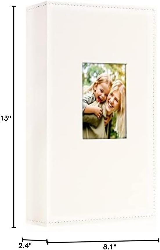 Ywlake Photo Album 4x6 300 Pockets, Leather Photo Albums Holds 300 Horizontal Only Pictures Beige - Image 7