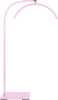 Half Moon LED Floor Light - Professional Shadow-Free, Dimmable Lamp | for Lash Techs, Estheticians & Tattoo Artists | Eyelash Extensions, Nail Art, Home & Office (Pink) by ZEKAHOV