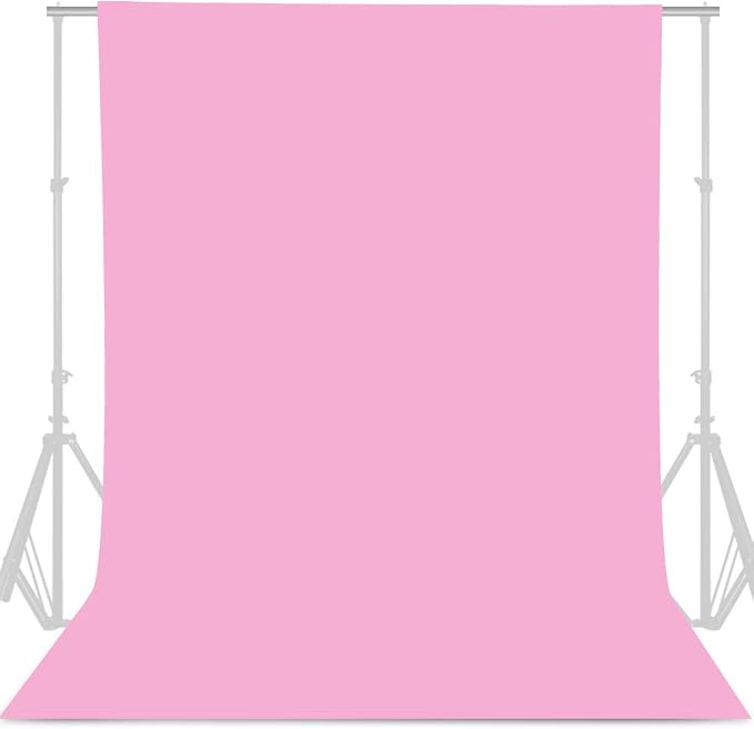 GFCC Pink Backdrop Photography Background - 6FT x 10FT Photo Backdrop for Photoshoot Photography Video Recording Background Screen Picture Curtain | Versatile Screen for Studio, Video Recording, Portrait, Parties, Non-Reflective, Polyester, Easy Hang, ... by GFCC