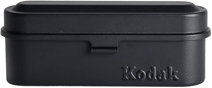 Kodak Steel 35mm FIlm Roll Case, Holds 5 Rolls (All Black) by Unknown