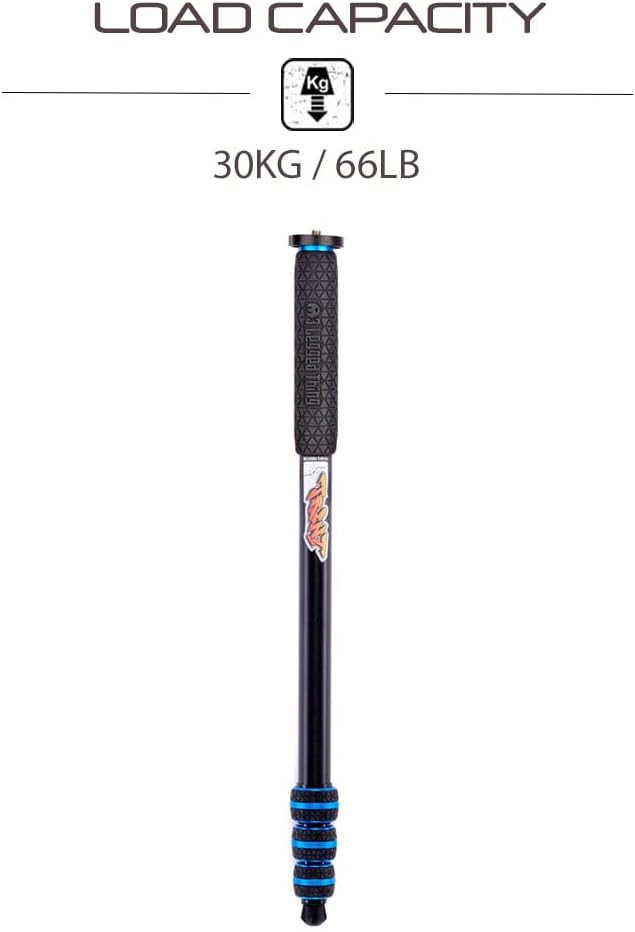 3 Legged Thing Punks Trent 2.0 Monopod - Lightweight Magnesium Alloy Camera Monopod with Multiple Uses for Heavy Equipment (TRENTBLUE2.0) - Image 3