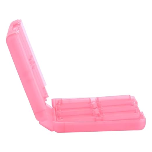 28-in-1 PP Game Card Case Holder - for Nintendo 3DS/DSL/DSI/LL, Cartridge Storage Box with 22 Slots + SD/TF Card Holders + Stylus Organizer(Pink) - Image 6