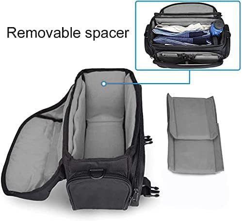 CADeN Camera Bag Case Shoulder Messenger Bag with Tripod Holder Compatible for Nikon, Canon, Sony, DSLR SLR Mirrorless Cameras Waterproof (Black, Small) - Image 5