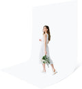 5X 6.5 Ft White Backdrop Photography, White Screen Photo Booth Backdrop for Photoshoot, Party and Video, Photo Background for Product, Portrait, Video Recording by BEIYANG