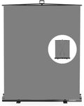 【Easy Set-Up】 RAUBAY 59.8 x 82.7in Collapsible Gray Backdrop Screen | Portable Retractable Panel Photo Grey Background with Stand for Video Conference, Photographic Studio, Streaming by RAUBAY