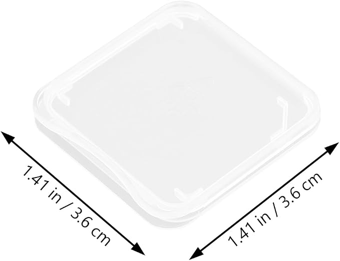 Hemobllo 100 Pcs Transparent Card Cases Storage Box Lightweight Memory Card Holder for Secure Protection and Easy Carrying - Image 2