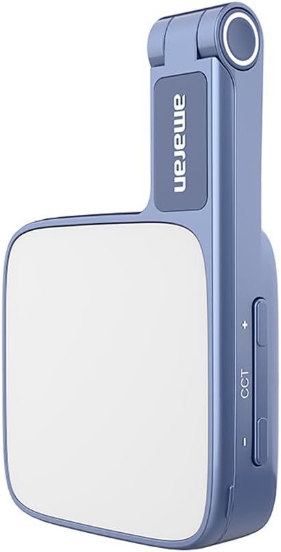 Amaran Go Magnetic Selfie Phone Light, Compatible with MagSafe & Qi2 Magnets, Dual LED Light Source with Adjustable Mirror Light & CCT (2700K-6500K), for Selfies, Makeup, & Content Creation (Blue) | Includes USB-C cable and MagSafe adapter for vlogging... - Image 4