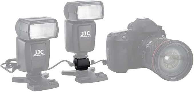 JJC Standard Hot Shoe Adapter with PC Sync Connection Port & 3.5mm Port | for Connecting Cameras to Additional Off-Camera Flash, Studio Ligh, Cold Shoe Foot and 1/4"-20 Tripod Hole on the Bottom - Image 6