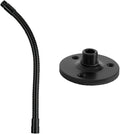 On-Stage 13" Microphone Gooseneck, Black & TM08B Microphone Flange Mount, Black by On-StageStands