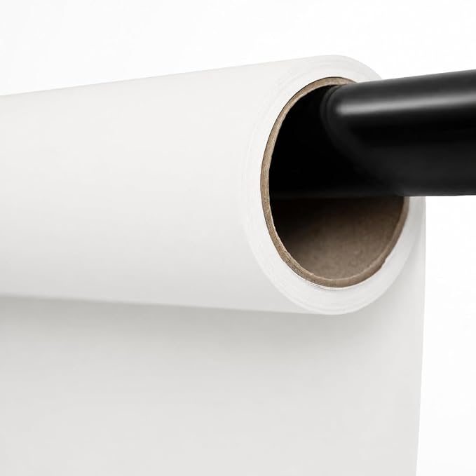 Kate Seamless Paper Backdrop for Photography Photo Backdrop Paper (53''x16.4' Arctic White) by KateBackdropforPhotography