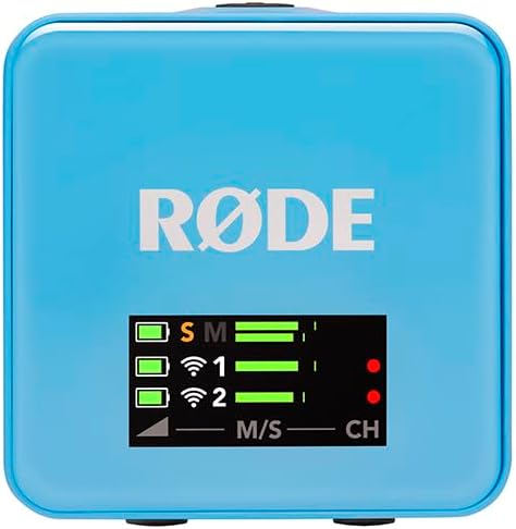 RØDE Wireless GO (Gen 3) – Compact Wireless Mic – Pristine Audio, 32-bit Float Recording, Automatic Level Control, for Phones, Cameras and Computers (Blue) - Image 4