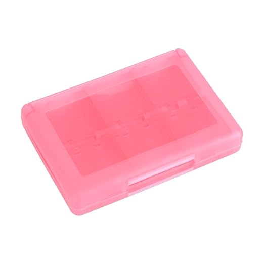 28-in-1 PP Game Card Case Holder - for Nintendo 3DS/DSL/DSI/LL, Cartridge Storage Box with 22 Slots + SD/TF Card Holders + Stylus Organizer(Pink) by Unknown
