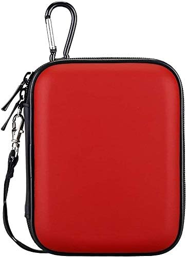 Lacdo Hard Drive Carrying Case for Western Digital WD Elements/WD My Passport/My Passport Ultra Portable External Hard Drive HDD 1TB 2TB 4TB 5TB 6TB USB 3.0 Protective Storage Travel Bag, Red - Image 2