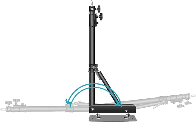 NEEWER Triangle Wall Mount Arm for Photography Studio Strobe Monolight | For Softboxes, Umbrellas, Reflectors, Flexible Rotation 180 Degrees, Maximum Length 180 cm, Black - Image 5