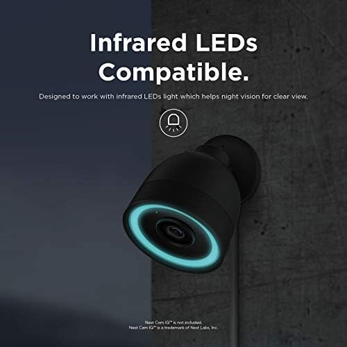 elago Outdoor Camera Cover for Google Nest Cam IQ | Infrared LED Visible, Holes for Microphone/Speaker, Camouflage, Easy Installation, All-Weather Protective Skin (Brown) - Image 5