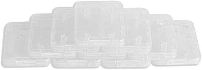 10pcs Plastic Memory Card Storage Case Compatible with SD MMC/SDHC PRO Duo White (10 PCS) - Image 6