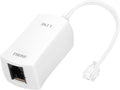 Uvital DSL Filter for Landline Phone, 1 Pack DSL Phone Filter Adapter White | RJ11 6P2C Male to Female ADSL Cable in-line ADSL Filters for Fax Machines/Answering Machines by Uvital